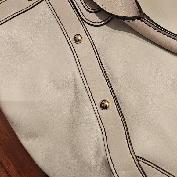 COLE HAAN Gray Leather Tote - Picture 13 of 13